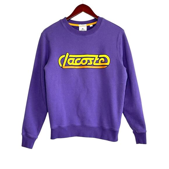 Lacoste Live Futurist Sweatshirt in Purple - Picture 2 of 7